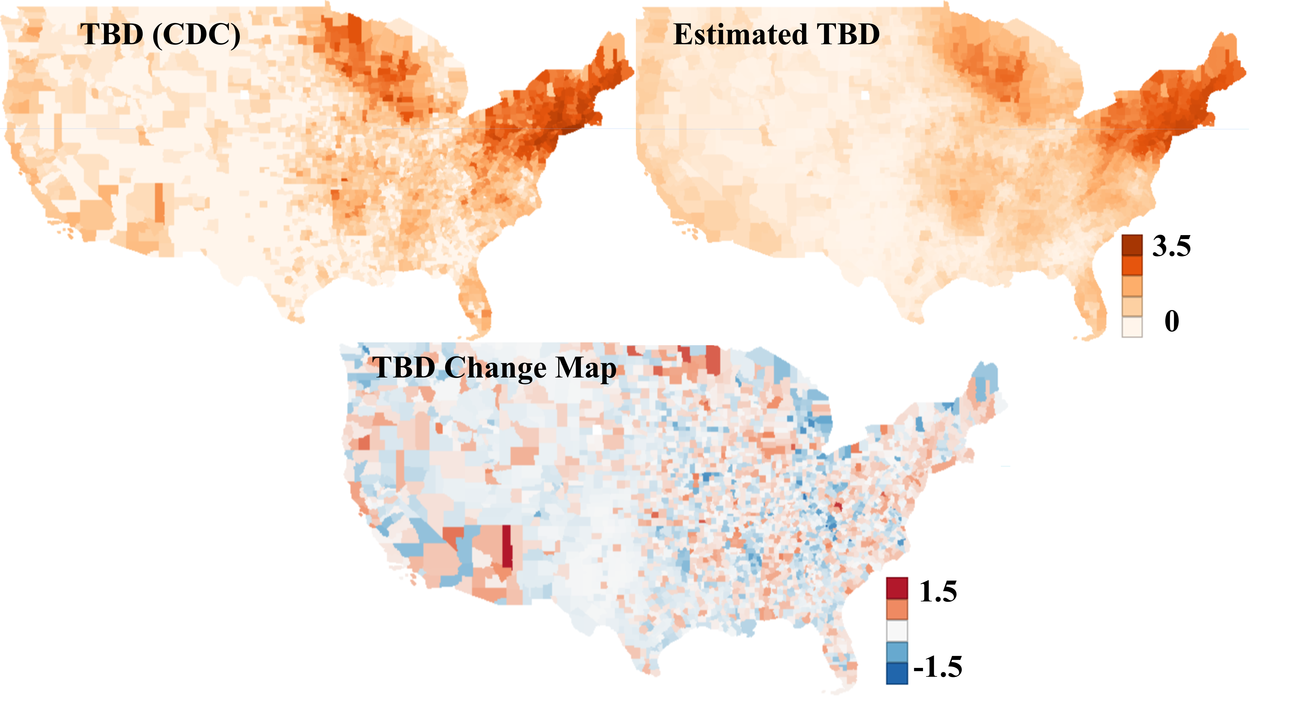 Tick-borne disease risk maps